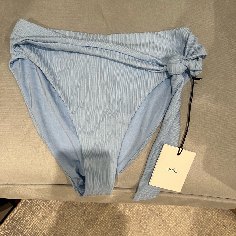 Onia brand new never worn bikini bottom size small. Blue bell Anais tie